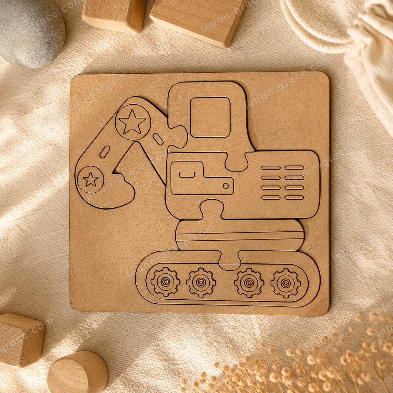 Excavator Puzzle