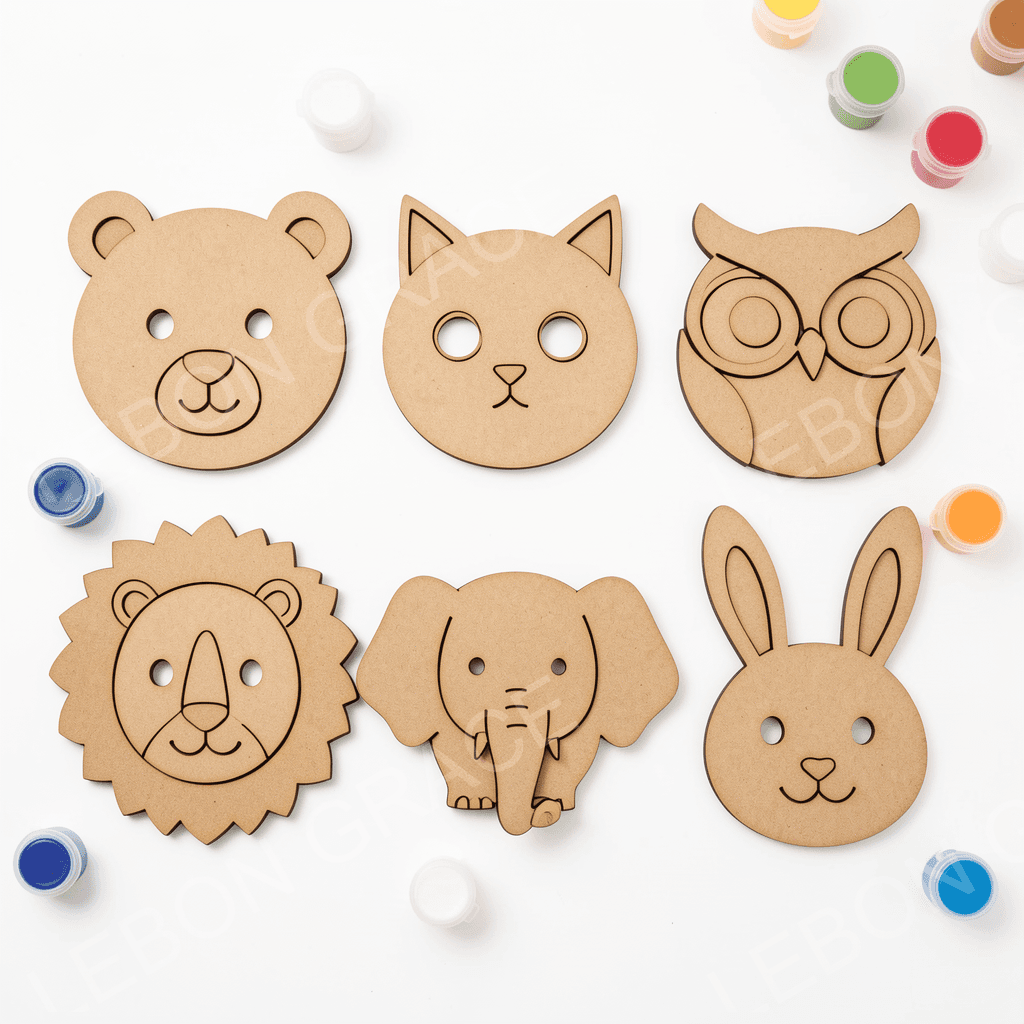 Paint Your Own Animal Faces – MDF Kit