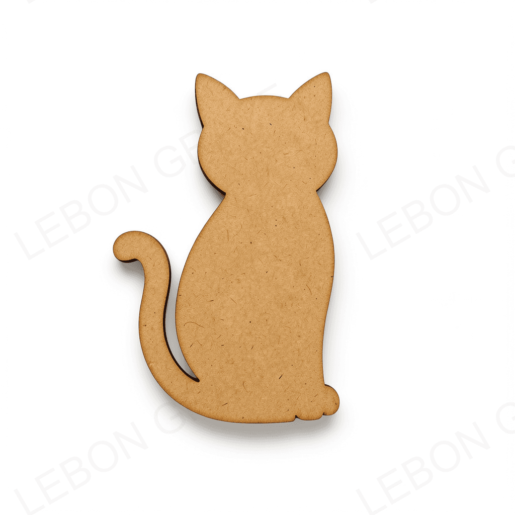 MDF Cat Cutout – 3mm Laser Cut