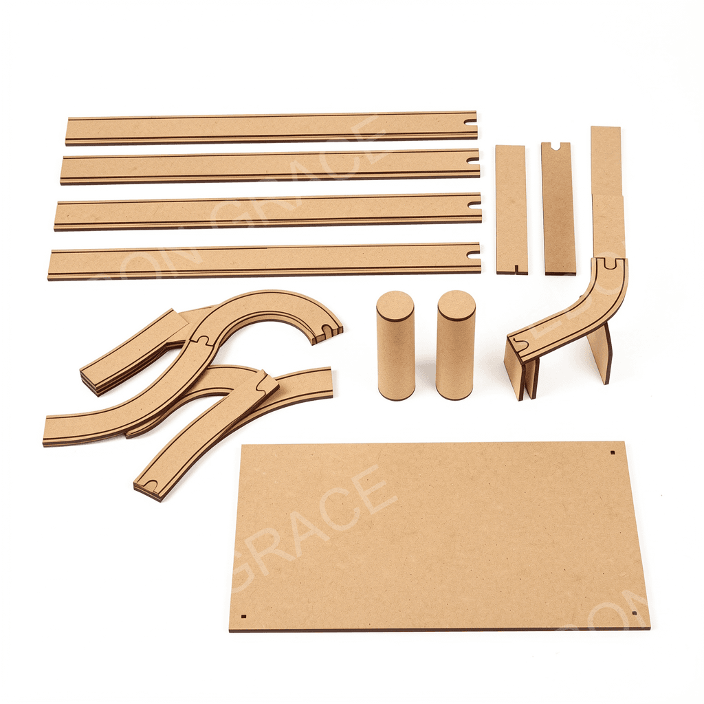 MDF Marble Run Contraption – STEM Building Set