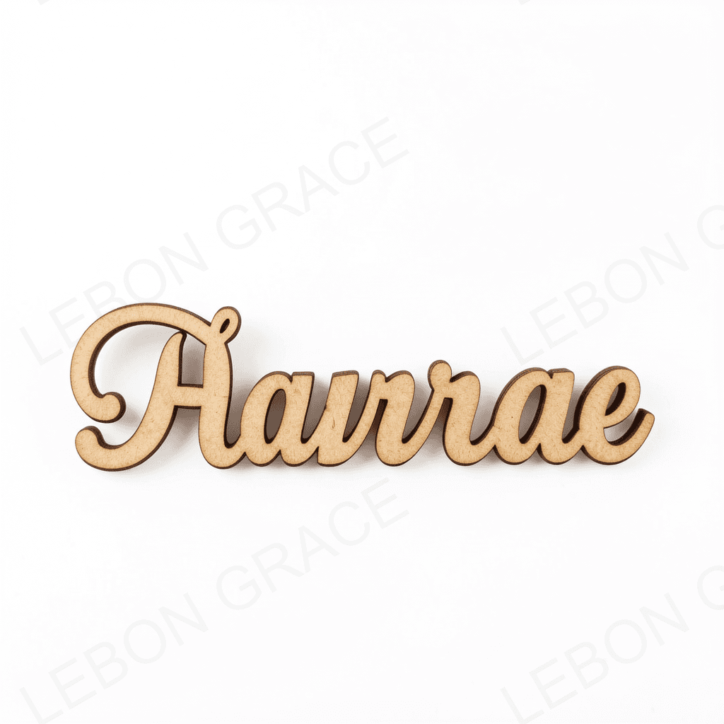 MDF Personalized Name Ornament – Custom Cut