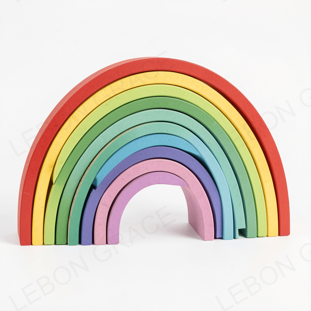 MDF Rainbow Color Sorting Kit – 7 Piece Educational Set