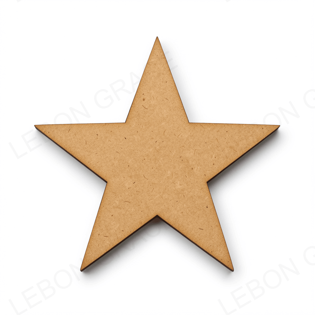 MDF Star Cutout – 3mm Laser Cut