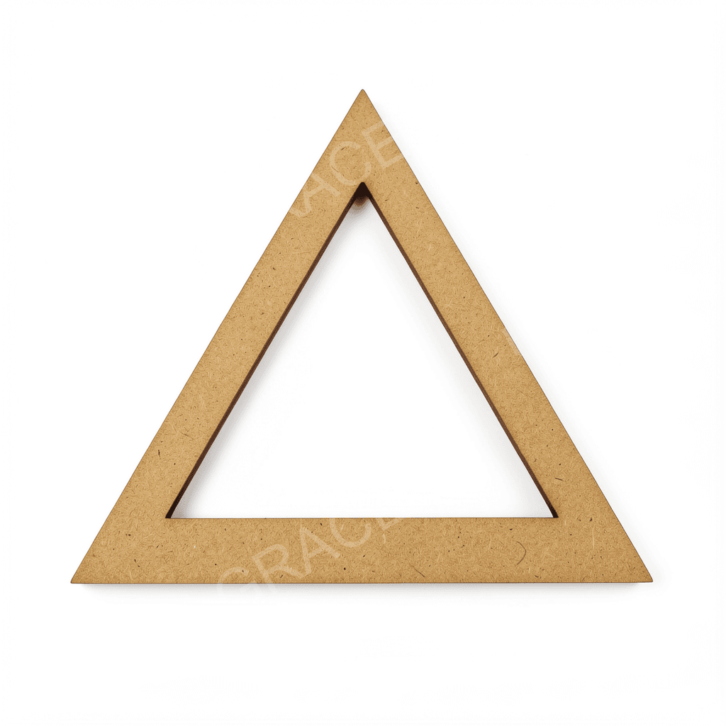 MDF Triangle Cutout – 3mm Laser Cut