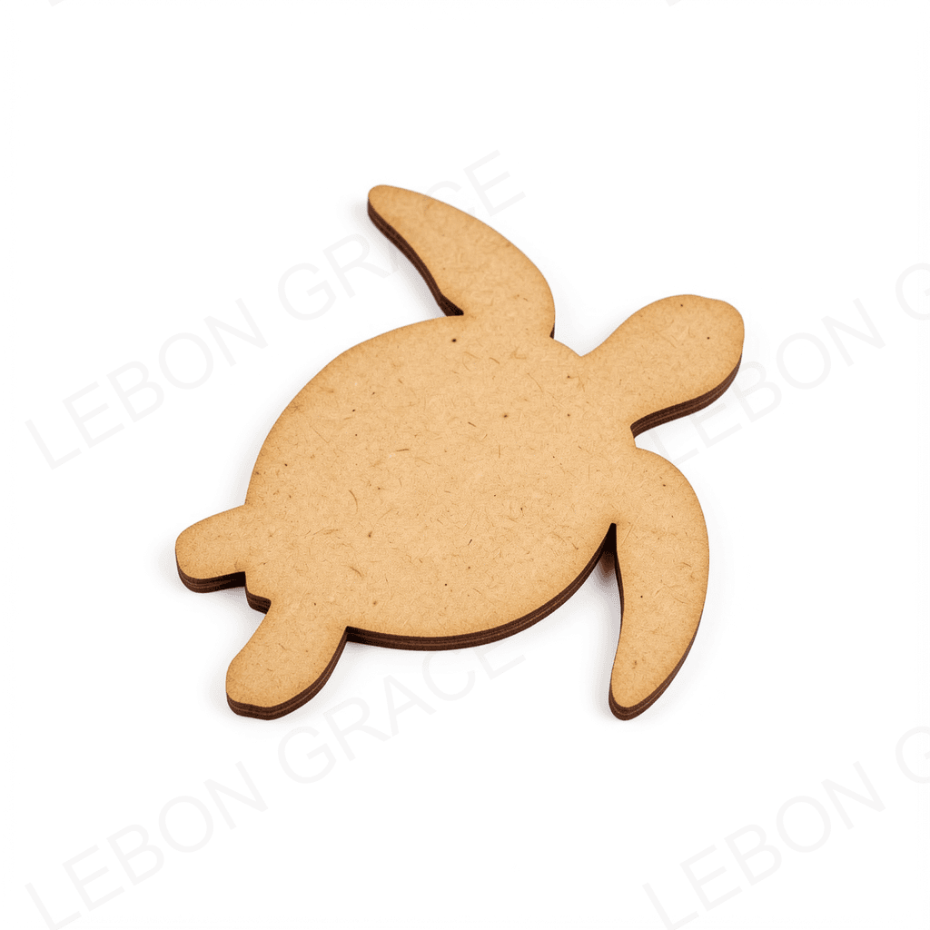 MDF Turtle Cutout – 3mm Laser Cut