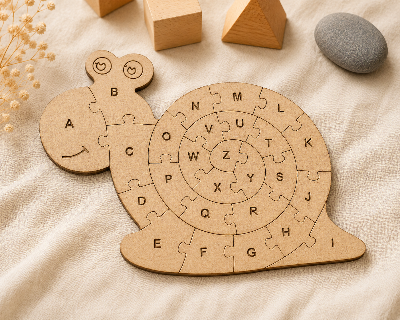 Alphabet Snail Puzzle