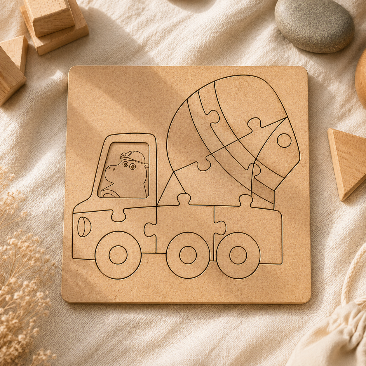 Cement Mixer Shape Puzzle