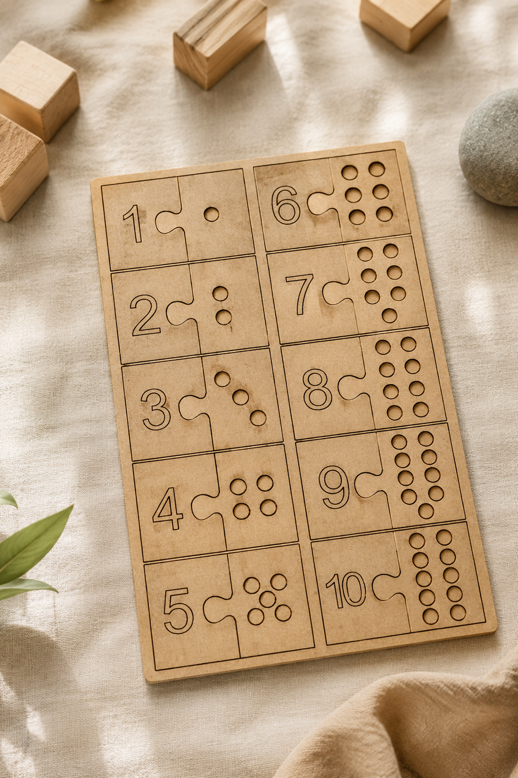 Count And Match Number Board